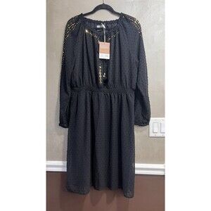 Altuzarra x Target Black Embellished French Dot Sequin Trim Cocktail Dress XL
